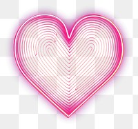 PNG Heart abstract glowing purple.