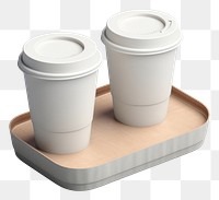 PNG Coffee Cup holder packaging mockup coffee cup mug.