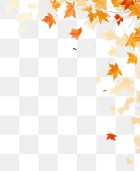 PNG  Autumn leaves backgrounds maple plant. AI generated Image by rawpixel.