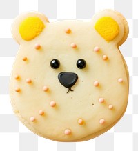 PNG Bear cookie icing dessert. AI generated Image by rawpixel.