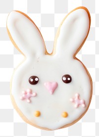 PNG Bunny cookie icing dessert AI generated Image by rawpixel