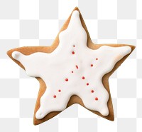 PNG Christmas star cookie icing dessert. AI generated Image by rawpixel.