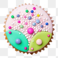 PNG Cup cake icing sprinkles dessert. AI generated Image by rawpixel.