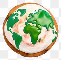 PNG Earth dessert cookie icing. 