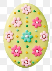 PNG Easter egg dessert cookie icing. AI generated Image by rawpixel.