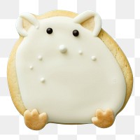 PNG Hamster icing dessert cookie. AI generated Image by rawpixel.