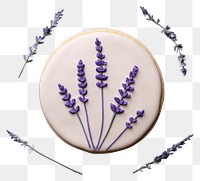 PNG Lavender cookie flower purple AI generated Image by rawpixel