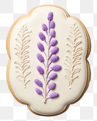 PNG Lavender cookie flower icing AI generated Image by rawpixel
