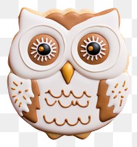 PNG Owl cookie icing dessert. AI generated Image by rawpixel.