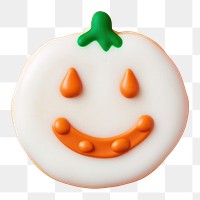 PNG Pumpkin dessert cookie icing. AI generated Image by rawpixel.