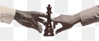 PNG  Chess hand pink pink background.