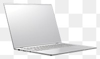 PNG Computer mockup laptop gray gray background.