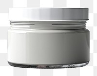 PNG Glossy shoe polish cream jar mockup gray gray background technology.