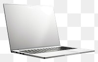 PNG Laptop mockup computer gray gray background.