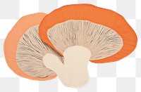 PNG  Simple abstract fabric textile illustration minimal of a mushroom fungus art creativity.