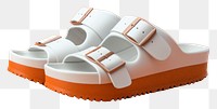 PNG  Sandal mockup footwear white shoe.