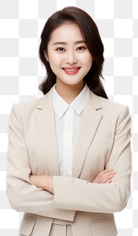 PNG Chinese business woman portrait smiling adult.