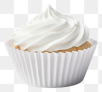 PNG Cupcake liner mockup dessert icing cream.