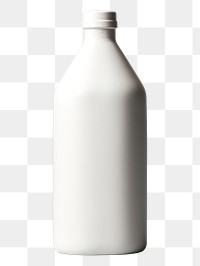 PNG Bottle mockup white milk white background.