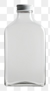 PNG Flat glass bottle mockup refreshment simplicity drinkware.