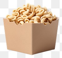 PNG Noodle box mockup cardboard snack food.