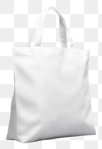 PNG Ripstop reusable bag mockup handbag white gray.