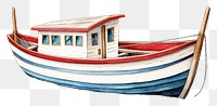 PNG The boat in embroidery style watercraft sailboat vehicle.