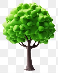 PNG Tree green plant white background.