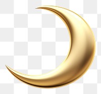 PNG A crescent moon nature gold white background.