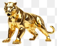 PNG Panther gold mammal animal.