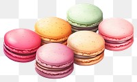 PNG  Macaron macarons food white background. AI generated Image by rawpixel.