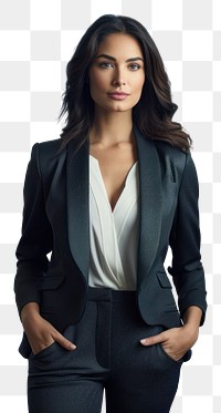 PNG Businesswoman standing office city. AI generated Image by rawpixel.