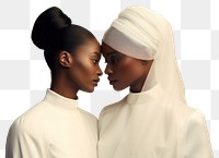 PNG Two african woman in wedding photography portrait adult.