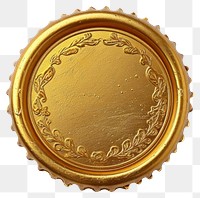 PNG Seal Wax Stamp beer gold jewelry white background.