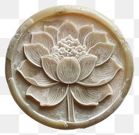 PNG Seal Wax Stamp lotus jewelry locket craft.