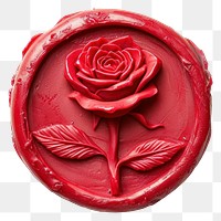 PNG Seal Wax Stamp of a minimal rose food white background confectionery.