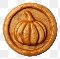PNG Seal Wax Stamp pumpkin craft food white background.