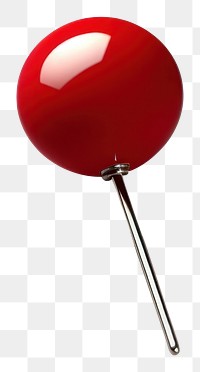 PNG  Red push office pin lollipop balloon circle. AI generated Image by rawpixel.