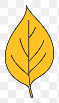 PNG Yellow tree leaf plant line logo.