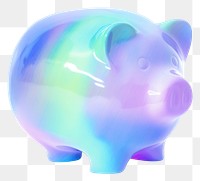 PNG  A holography piggy bank white background single object transparent.