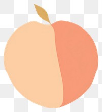 PNG  Illustration of a peach fruit plant food.