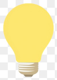PNG  Illustration of likght bulb lightbulb electricity illuminated.
