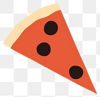 PNG  Illustration of pizza triangle circle shape.