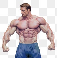 PNG Torso adult determination bodybuilding.