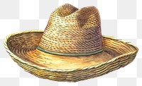 PNG Sombrero headwear clothing pattern.