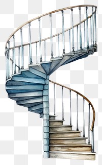 PNG Spiral staircase spiral architecture stairs