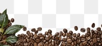 PNG Coffee beans border backgrounds paper freshness.