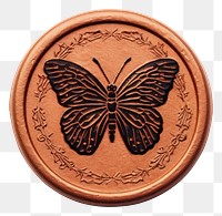 PNG Butterfly money coin white background.