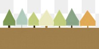 PNG  Illustration of tress border outdoors nature tranquility.