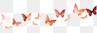 PNG Rose gold butterflies animal white background butterfly.